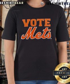 Top Vote Mets 2025 Ladies Tee featuring vibrant team colors and stylish design for female fans.