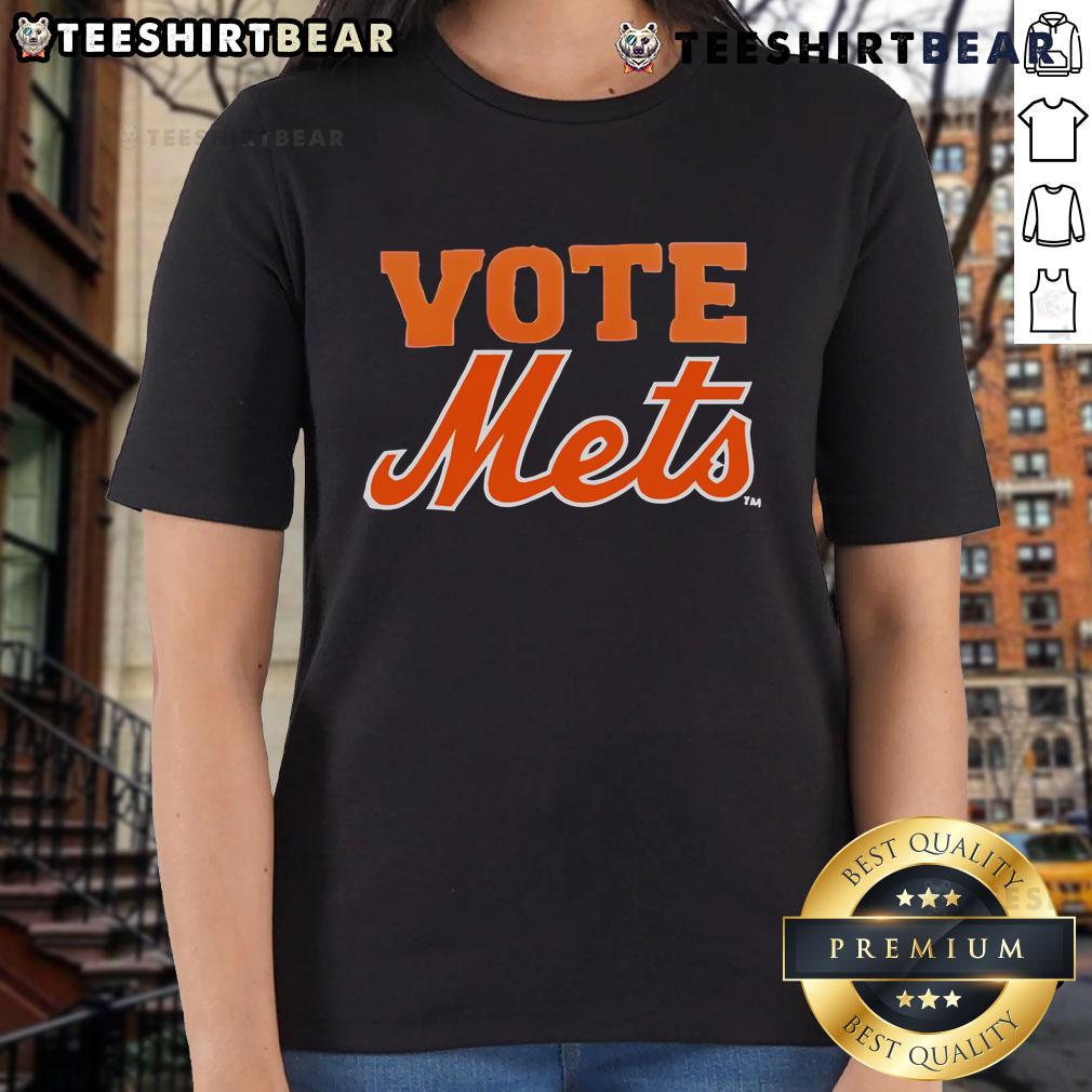 Top Vote Mets 2025 Ladies Tee Top Vote Mets 2025 Ladies Tee featuring vibrant team colors and stylish design for female fans.