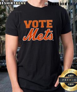 Top Vote Mets 2025 T-Shirt featuring bold graphics and vibrant colors, perfect for MLB fans and supporters.