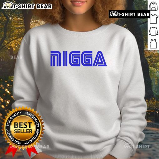 Alt Text: Stylish Top W Sydeon featuring Sega Nigga Sweatshirt design, perfect for casual streetwear enthusiasts.