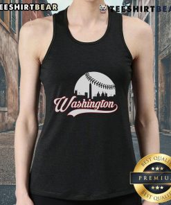 Stylish tank top featuring the vibrant skyline of Washington D.C., perfect for cityscape lovers and fashion enthusiasts.