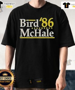 Official Bird Mchale '86 Boston Legends T-Shirt featuring iconic Celtics design, perfect for basketball fans and collectors.