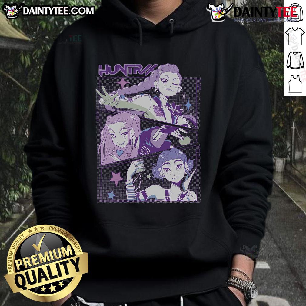 Awesome Kpop Demon Hunters Huntrix Hoodie Awesome K-Pop Demon Hunters Huntrix Hoodie featuring vibrant graphics and a stylish design perfect for fans.