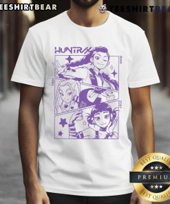 Cute Kpop Demon Hunters Huntrix T-Shirt featuring vibrant graphics and unique design for fans of Kpop and anime.