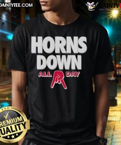 Awesome All Day Horns Down Ohio State T-Shirt featuring bold graphics and a comfortable fit for fans.