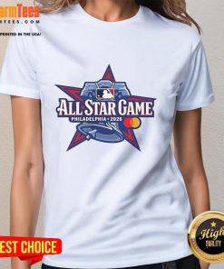 Awesome All-Star Game Philadelphia 2026 logo on a stylish ladies tee, perfect for fans celebrating the event.