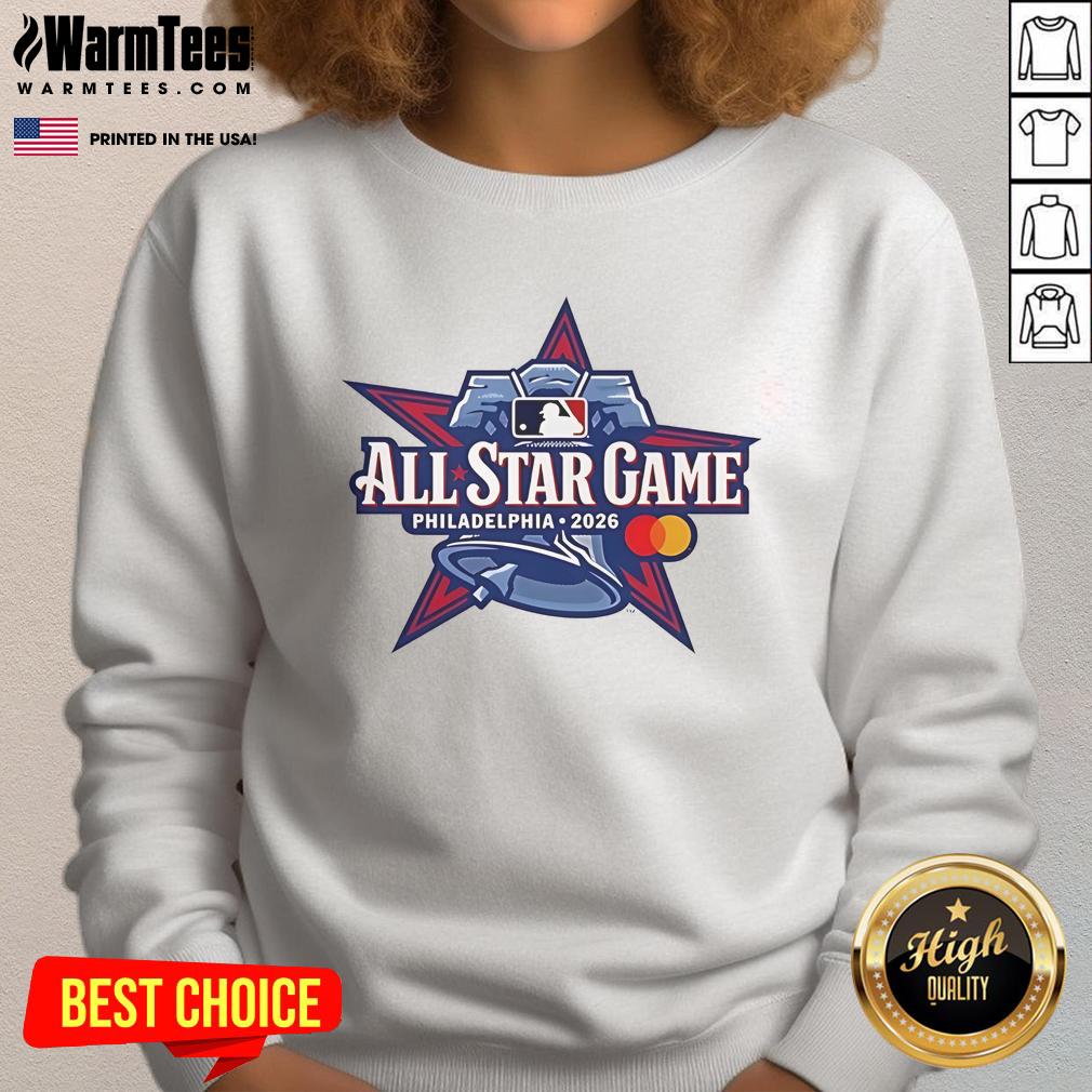 Awesome All Star Game Philadelphia 2026 Logo Sweatshirt Alt Text: Awesome All-Star Game Philadelphia 2026 logo sweatshirt featuring vibrant design and comfortable fit for fans.