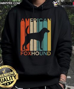 Awesome American Foxhound hoodie featuring a vibrant design showcasing the breed's playful spirit and charm.