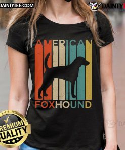Awesome American Foxhound Ladies Tee featuring a stylish design and vibrant colors, perfect for dog lovers.