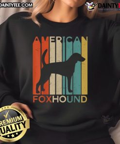 Awesome American Foxhound sweatshirt featuring a vibrant design and cozy fit, perfect for dog lovers and casual wear.