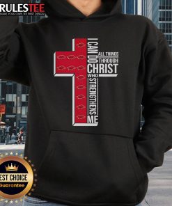 Awesome Arkansas Razorbacks hoodie featuring 'I Can Do All Things Through Christ Who Strengthens Me' design.