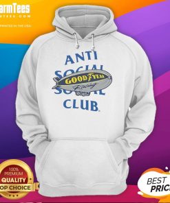 Alt Text: Awesome ASSC X Goodyear High Performance Hoodie in black, showcasing stylish design and premium fabric for active wear.