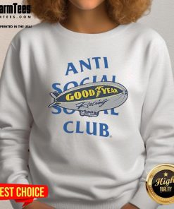 Awesome ASSC X Goodyear high-performance sweatshirt in black, showcasing a stylish design and quality fabric.