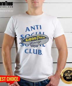 Awesome Assc X Goodyear high performance t-shirt featuring a sleek design and vibrant colors for active wear.