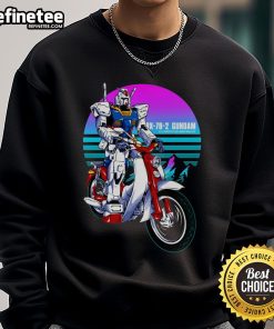 Awesome AX-78-2 Gundam First Rider sweatshirt featuring vibrant graphics and a comfortable fit for fans and collectors.