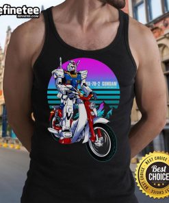 Awesome AX-78-2 Gundam First Rider tank top featuring vibrant graphics and a stylish design for fans of Gundam.