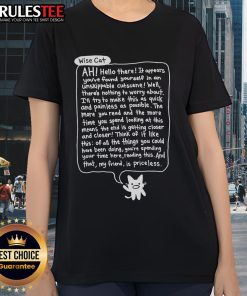 Awesome Bandage Brigade tee featuring Wise Cat Ladies in an unskippable cutscene design, perfect for fans of quirky apparel.
