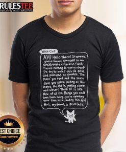 Awesome Bandage Brigade Wise Cat T-Shirt featuring unique design and vibrant colors, perfect for fans of the game.