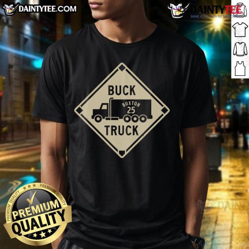 Awesome Buck Truck Buxton 25 Byron Buxton T-Shirt featuring vibrant graphics and a stylish design for baseball fans.
