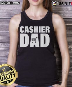 Awesome Cashier Dad Tank Top featuring a fun graphic design, perfect for proud dads and casual summer wear.