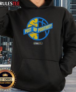 Awesome Chicago Sky Basketball Post Up Positivity Hoodie featuring vibrant colors and stylish design for fans.