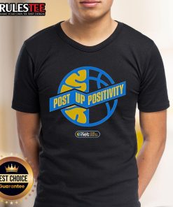 Awesome Chicago Sky Basketball Post Up Positivity T-Shirt featuring vibrant colors and a bold design for fans.