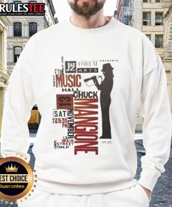 Awesome Chuck Mangione Jazz Sweatshirt featuring vibrant graphics and a cozy fit, perfect for jazz music lovers.