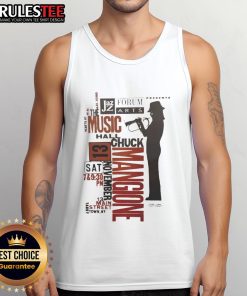Alt Text: Awesome Chuck Mangione Jazz Tank Top featuring vibrant graphics and a stylish design, perfect for music lovers.