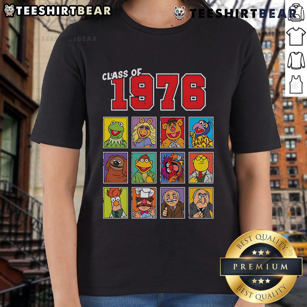 Awesome Class Of 1976 Muppets Ladies Tee Awesome Class of 1976 Muppets Ladies Tee featuring colorful Muppet characters and a fun retro design for nostalgic fans.