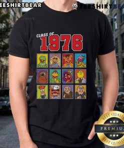 Alt Text: Awesome Class Of 1976 Muppets T-Shirt featuring iconic characters from the beloved TV show in vibrant colors.