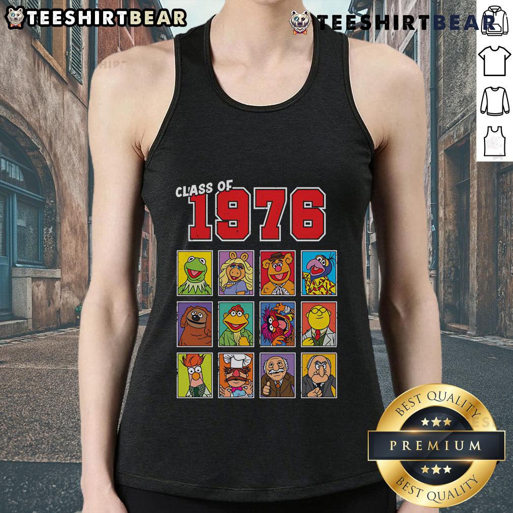 Awesome Class Of 1976 Muppets Tank Top Awesome Class of 1976 Muppets tank top featuring colorful characters in a retro design, perfect for nostalgic fans.