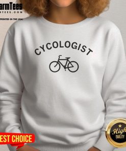 Awesome Cycologist Sweatshirt featuring a trendy design for cycling enthusiasts, perfect for workouts and casual wear.