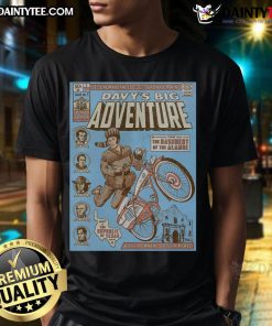 Awesome Davy's Big Adventure T-Shirt featuring vibrant graphics and a fun design, perfect for kids' adventurous spirit.