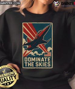 Awesome F-5E Tiger II jet sweatshirt featuring a striking graphic design of the iconic aircraft in flight.
