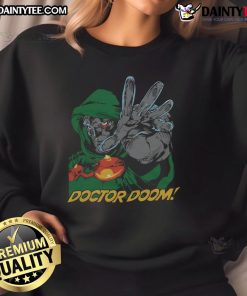 Awesome Fantastic Four Doctor Doom sweatshirt featuring vibrant graphics and a stylish design for fans.