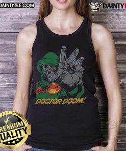 Awesome Fantastic Four Doctor Doom tank top featuring vibrant graphics, perfect for comic book fans and casual wear.