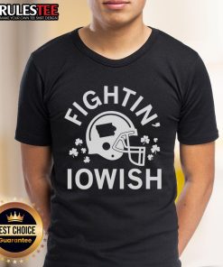 Awesome Fightin' Iowish Helmet T-Shirt featuring a bold design perfect for Iowa fans and sports enthusiasts.