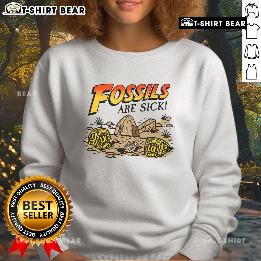 Awesome Fossils Are Sick Lix Champion Cincy Sweatshirt Awesome Fossils Are Sick LIX Champion Cincy sweatshirt in vibrant colors, showcasing a trendy and comfortable design.