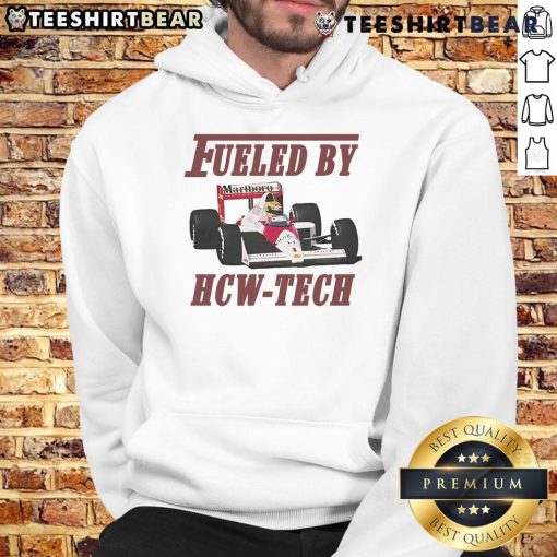 Awesome Fueled HCW Tech Marlboro Hoodie in stylish black, perfect for casual wear and showcasing unique street fashion.