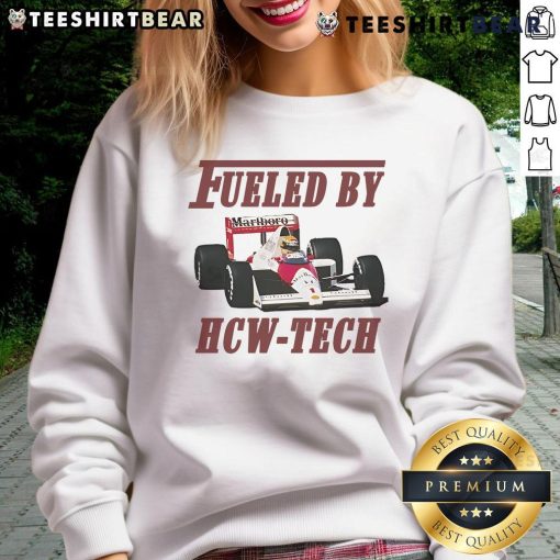 Alt Text: Awesome Fueled HCW Tech Marlboro Sweatshirt in vibrant colors, perfect for casual wear and stylish comfort.