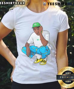 Awesome Golf Tyler The Creator Ladies Tee featuring vibrant colors and stylish design for golf enthusiasts.