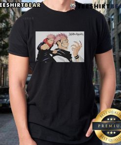 Awesome Heroes Inc Jujutsu Kaisen T-Shirt featuring vibrant graphics of popular characters for anime fans.