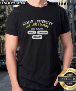 Awesome Human University Life Long Learning T-Shirt featuring a creative design promoting education and personal growth.
