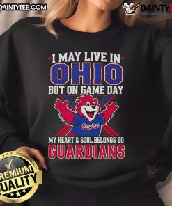 Cleveland Guardians sweatshirt showcasing team pride for Ohio fans on game day, featuring bold graphics and comfortable fit.