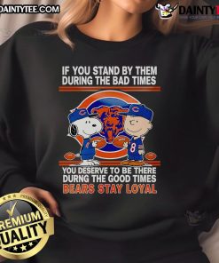 Cozy sweatshirt featuring bears symbolizing loyalty during good and bad times, perfect for inspiring positivity.