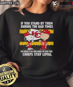 Comfortable Chiefs Stay Loyal sweatshirt, perfect for showing support through good and bad times. Ideal for fans.