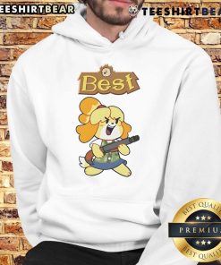 Awesome Isabelle wearing the best hoodie, showcasing a stylish design perfect for casual outings and cozy comfort.