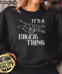Alt Text: Awesome It's A Bikers Thing sweatshirt featuring a bold graphic design, perfect for motorcycle enthusiasts.