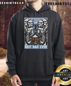 Awesome Jango Fett Best Dad Ever Boba Fett Star Wars Hoodie featuring iconic characters in a stylish design.