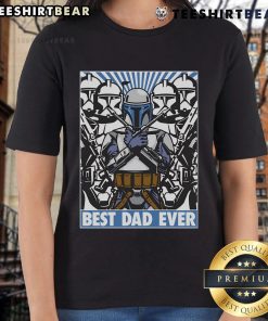 Awesome Jango Fett Best Dad Ever Boba Fett Star Wars Ladies Tee featuring vibrant graphics and stylish design.